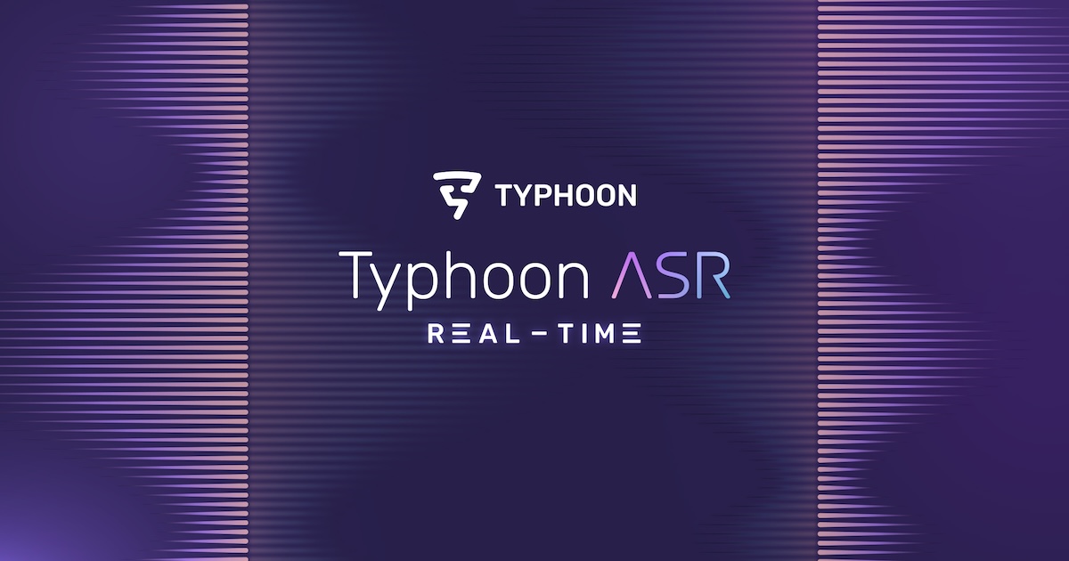 Typhoon ASR Real time Typhoon Typhoon ASR Real time Typhoon